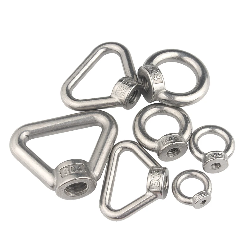 Lote de 10 tuercas de acero inoxidable 304, M5/M6/M8/M10/M12, ojal de anillo para Lifting de cuerda de Cable, 10 Uds. - imagen 3