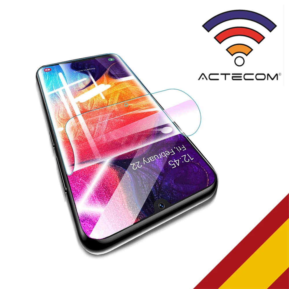 ACTECOM Protector de Pantalla Hidrogel compatible con Honor X8 Flexible Membrana Lámina Antiarañazos Autorreparación
