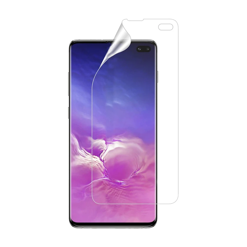 ACTECOM Protector de Pantalla Hidrogel compatible con Samsung Galaxy s10 plus Flexible Membrana Lámina Antiarañazos Autorreparación