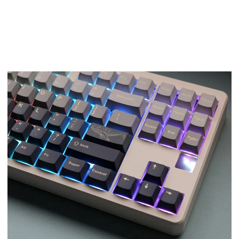 Teclas de montaña con 129 teclas, teclas con perfil de cereza, tinte PBT, sublimación, Teclado mecánico para interruptor MX con cambio de 1,75u 2U - imagen 5