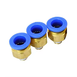 Racor neumático rápido de latón, tubo 12 mm a BSP 1/8