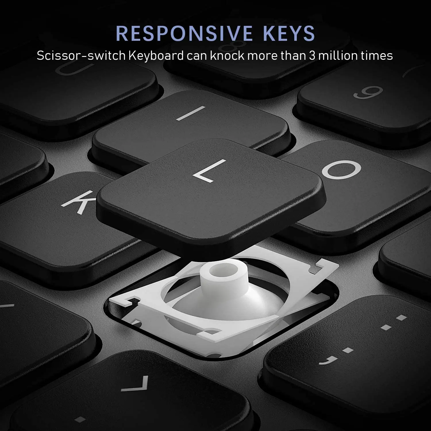 Teclado y ratón inalámbricos de 2,4G, conjunto de ratón Multimedia para Notebook, portátil, PC, TV, suministros de oficina - imagen 2