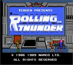 Cartucho juego Rolling Thunder para Nintendo NES – Compatible FC
