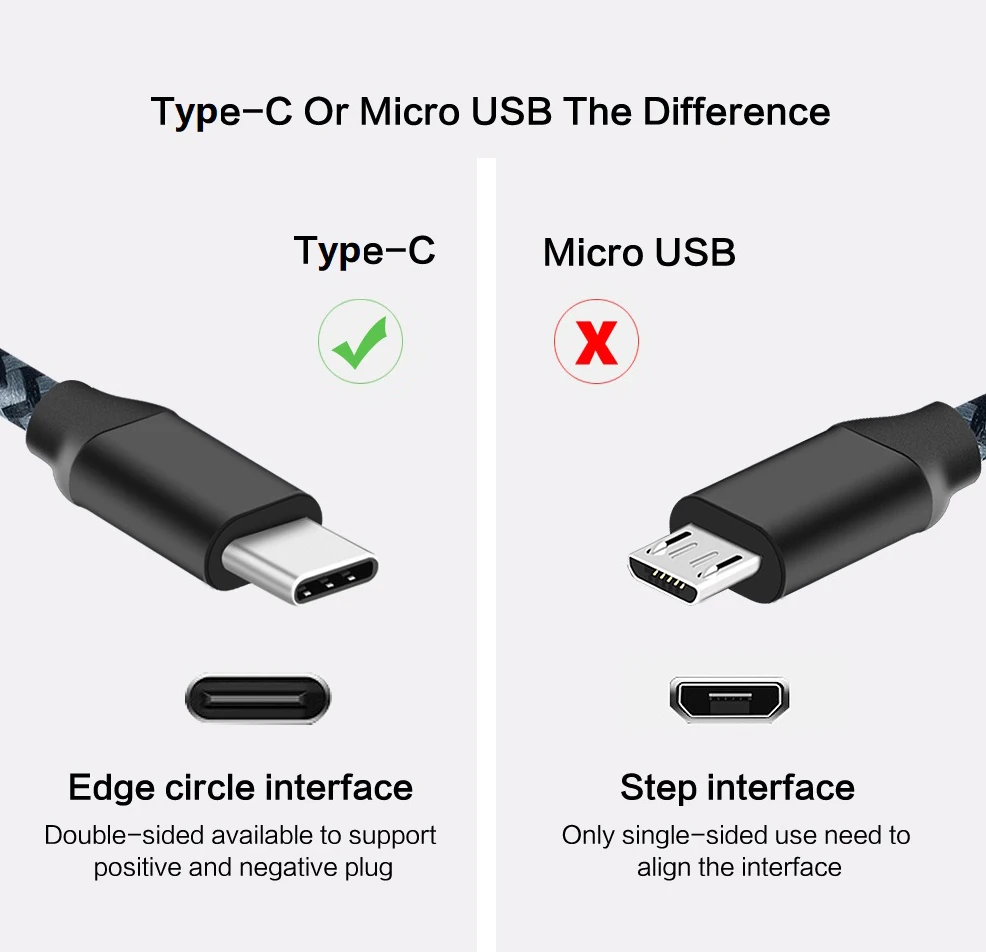 Cable USB C carga rápida para Huawei P10 P20 y Samsung S9 S10 - imagen 4