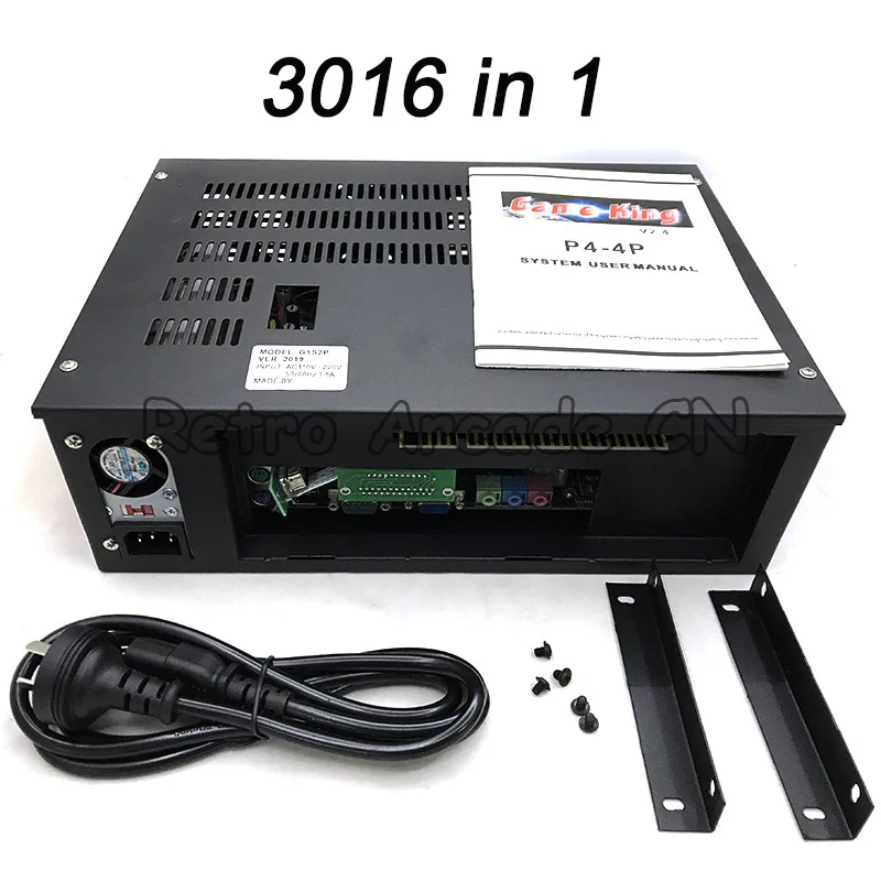 Placa base 3016 en 1 para múltiples juegos, CPU Celeron daul-core, 1G DDR2, fuente de alimentación integrada, VGA para máquina de juego arcade