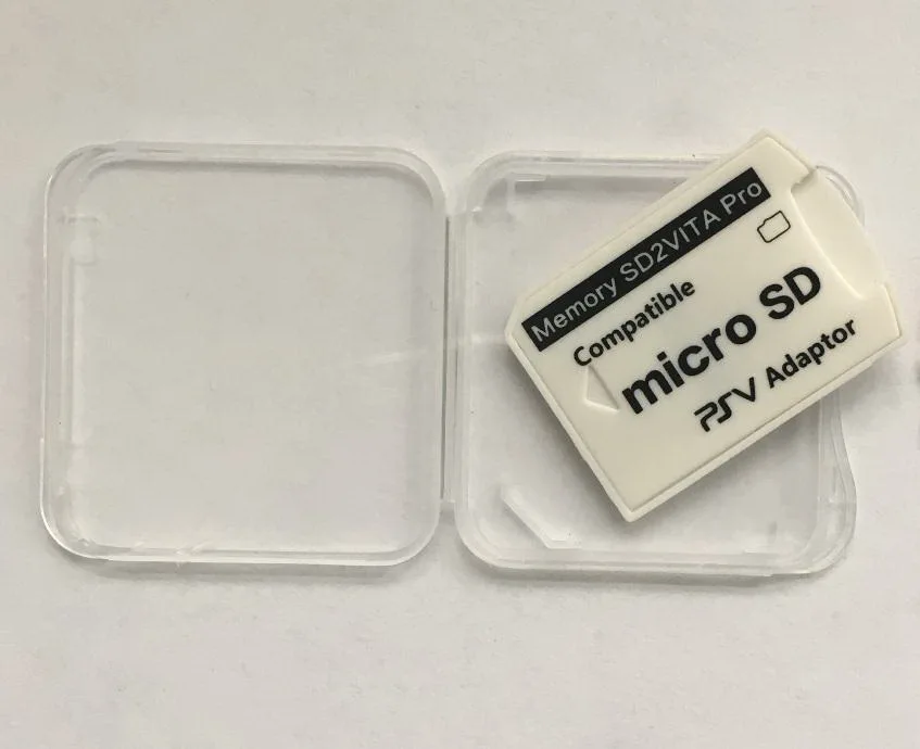 Carro de memoria de juego con adaptador PSV para PS VITA (HENkaku 3.65-3.68 Hackado)