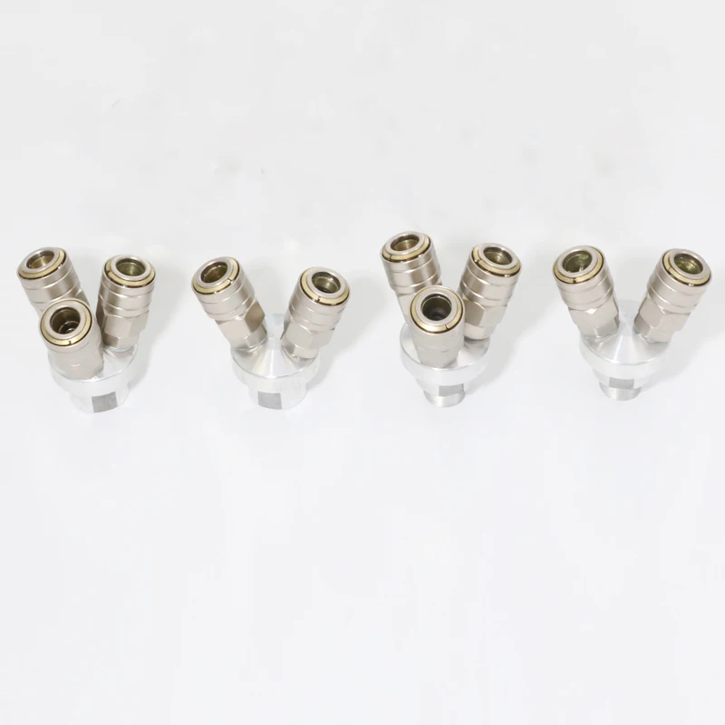 Compresor de aire de bomba de ajuste autoblocante rápido tipo C neumático bidireccional de tres vías SMV SMY de alta calidad - imagen 3