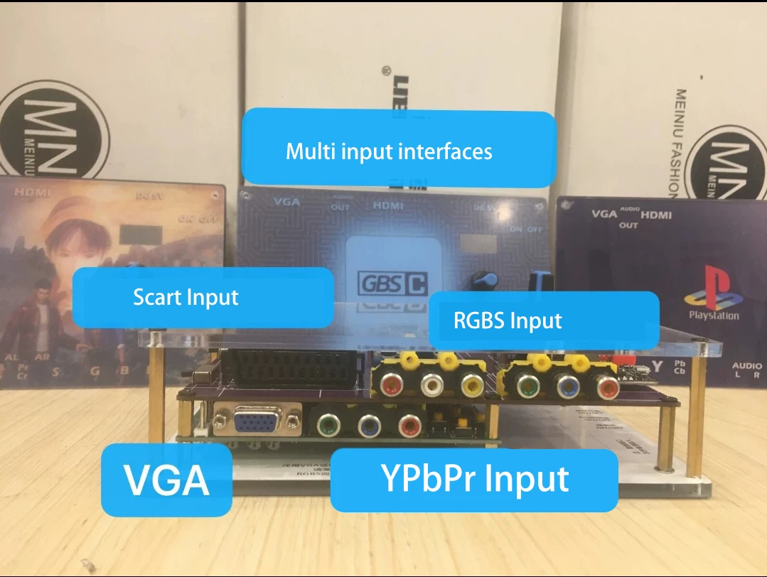 GBSC-Convertidor de calidad de imagen Retro, convertidor de vídeo de conversión recíproca de CRT a LCD, juegos Arcade HD a 240P - imagen 4