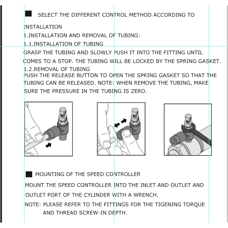 Tipo SL Conexión rápida Accesorio neumático 4 6 8 10 12 mm Rosca M5 1/8 "1/4" 3/8 "1/2" Válvula de mariposa reguladora de velocidad del aire - imagen 5