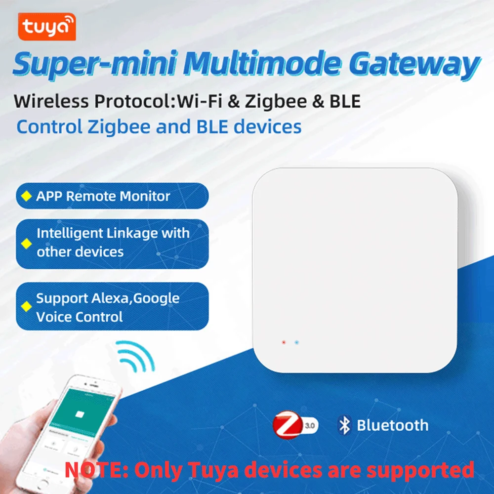 Tuya ZigBee/BLE Smart Hub de enlace puente de casa inteligente aplicación Smart Life control remoto inalámbrico funciona con Alexa Google Home - imagen 2