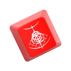 Teclas retroiluminadas ABS con grabado láser Negro Rojo LED