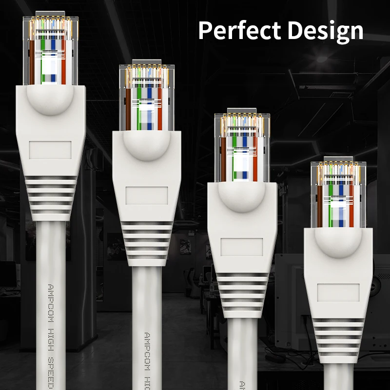 AMPCOM-cubierta de botas de alivio de tensión de conector RJ45 para Cable Ethernet CAT6/5E/5, Conector de tensión de Cable Lan de plástico, tapas de extremos de arranque - imagen 4