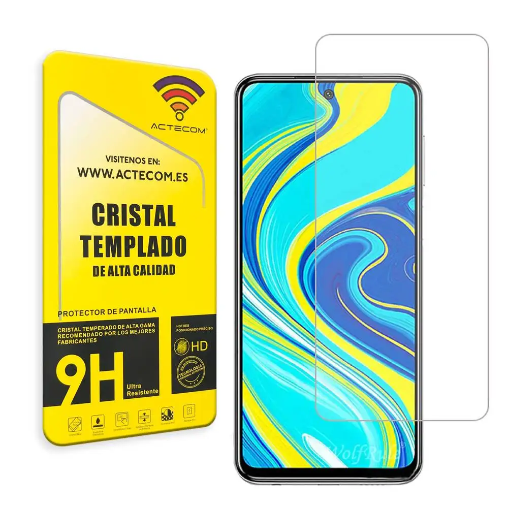 ACTECOM Protector de Pantalla para Xiaomi Redmi NOTE 9s Cristal Templado  Xiaomi Redmi NOTE 9s 9H 2.5D Glass Premium 0,3mm - imagen 2