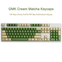 GMK Matcha Keycaps PBT Perfil Cherry Dye-Sub Teclado Mecánico