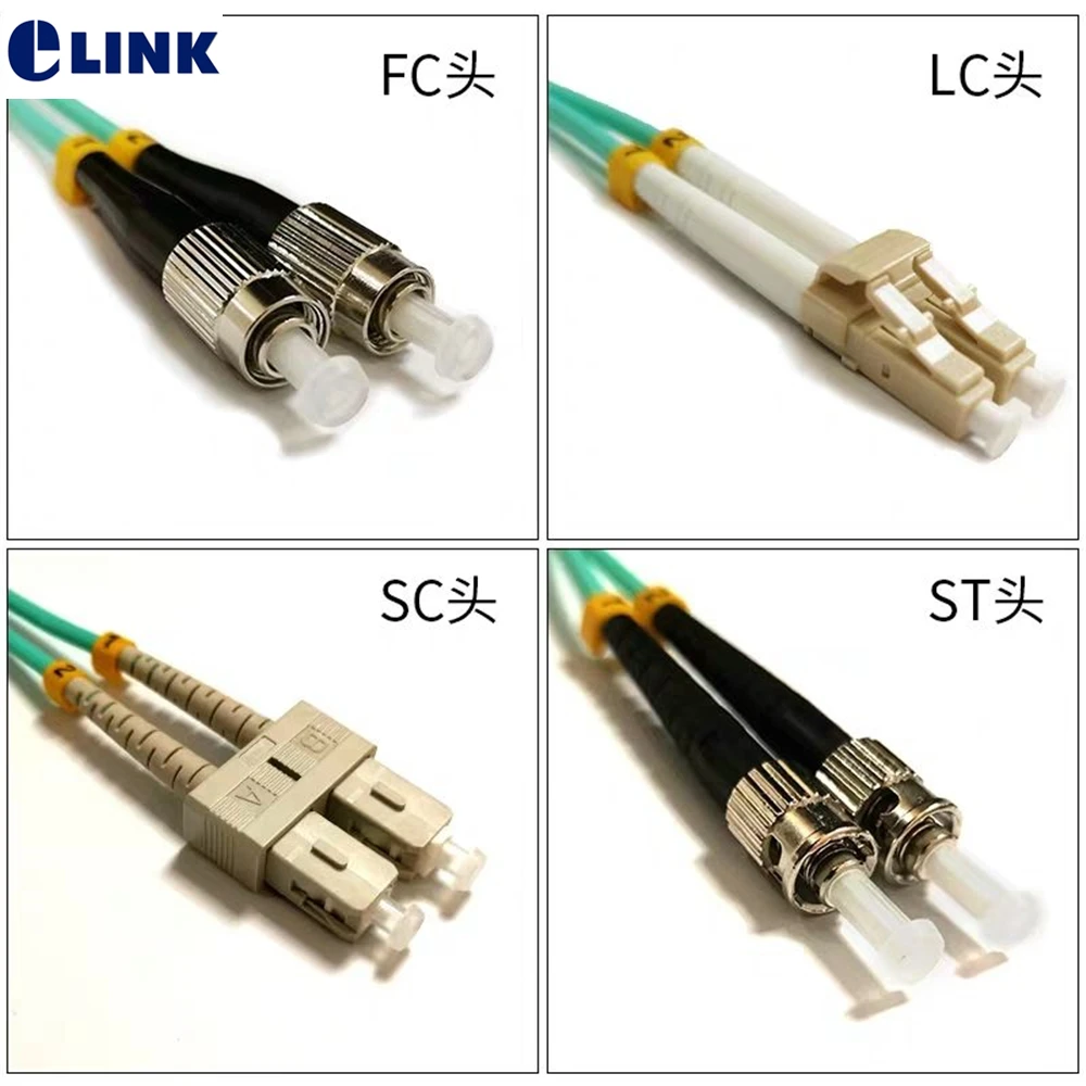 Cables de conexión de fibra óptica dúplex OM4 SC-SC-LC-LC-FC-FC-ST-ST multimodo 2,0mm 3,0mm 2 núcleos puente de fibra óptica ftth parche plomo IL - imagen 2