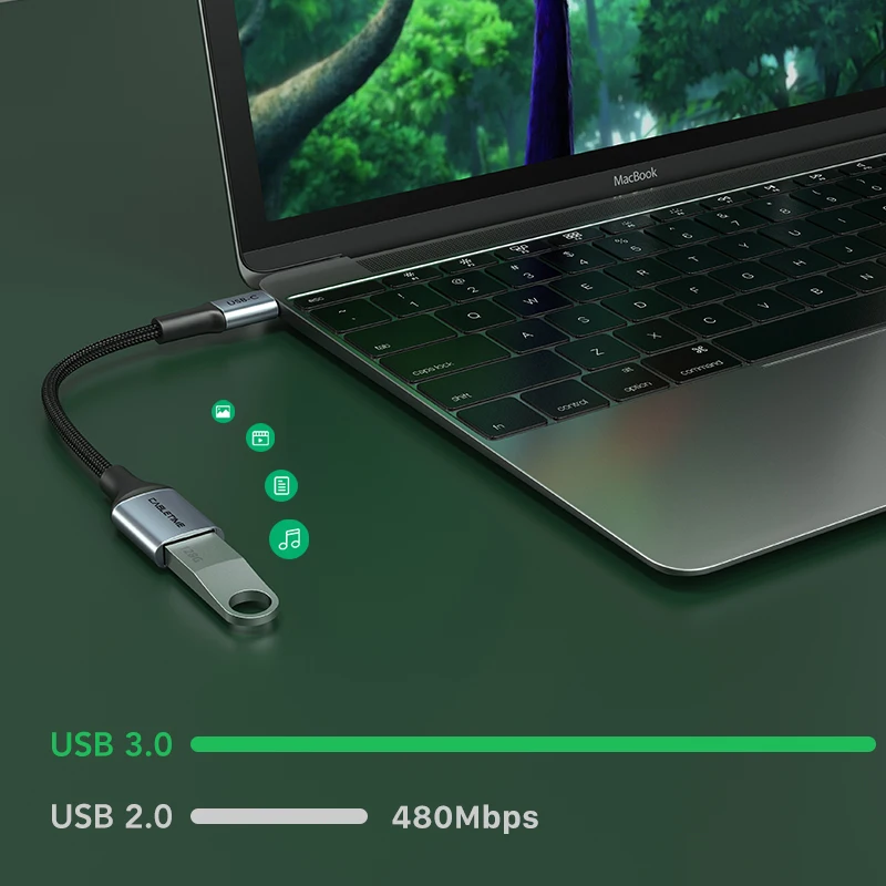 Cabletime-adaptador OTG Tpye C USB 3,0 hembra, Cable de carga rápida de 5GBPS, Datos rápidos para Xiaomi Mix 3, Huawei C380 - imagen 4