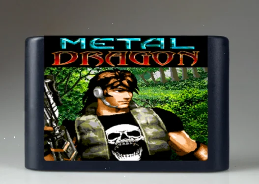 Tarjeta de juego MD de Metal Dragon de 16 bits, Incluye caja de venta al por menor para Genesis Mega Drive, versión estadounidense