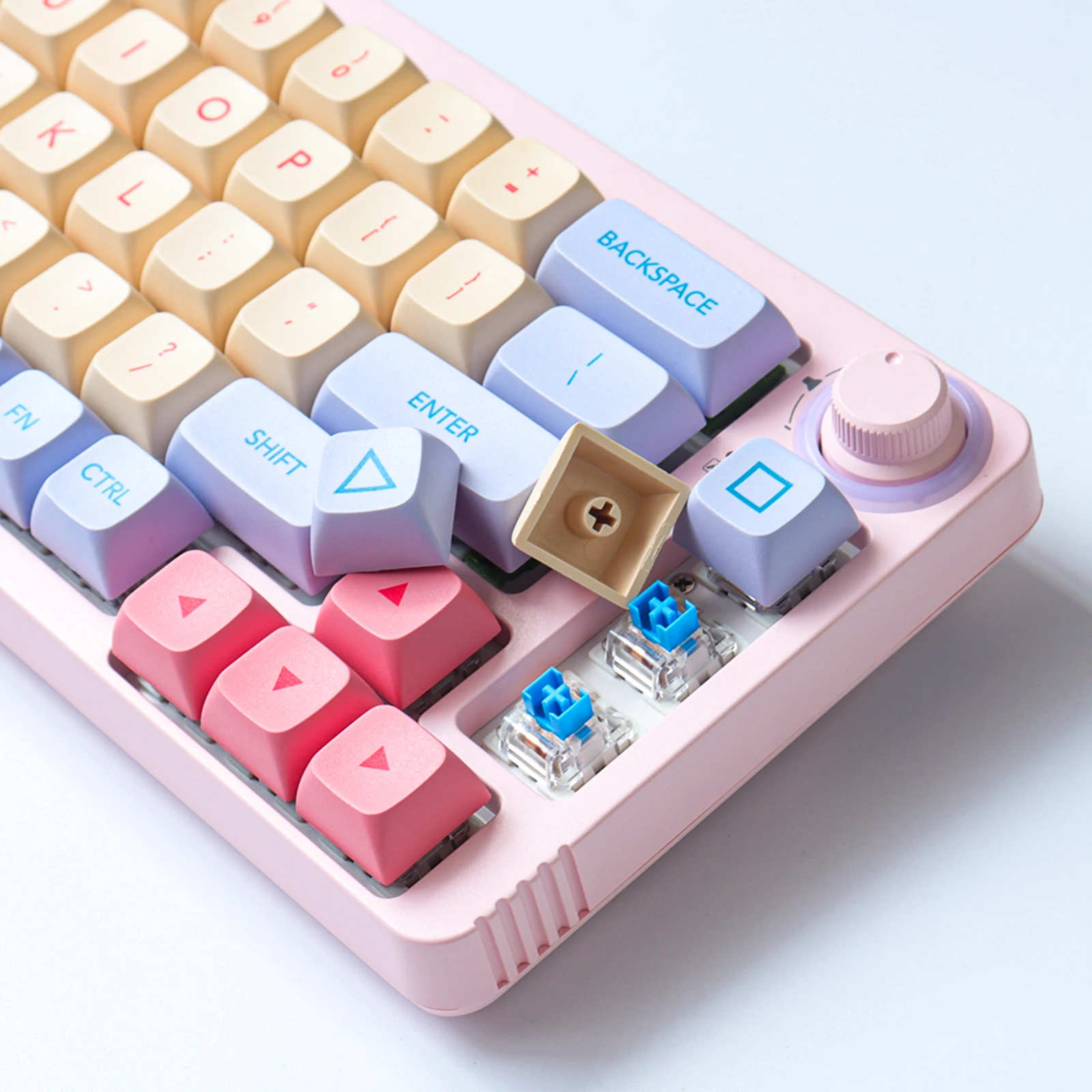 GMK Marshmallow-teclas personalizadas para teclado mecánico, 132 teclas, XDA, perfil DYE-SUB - imagen 4