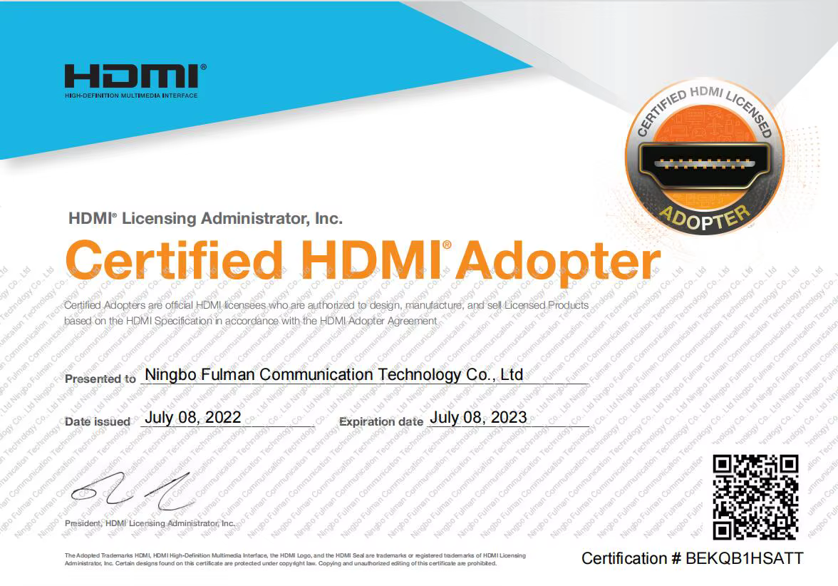 Interruptor HDMI Vention en uso
