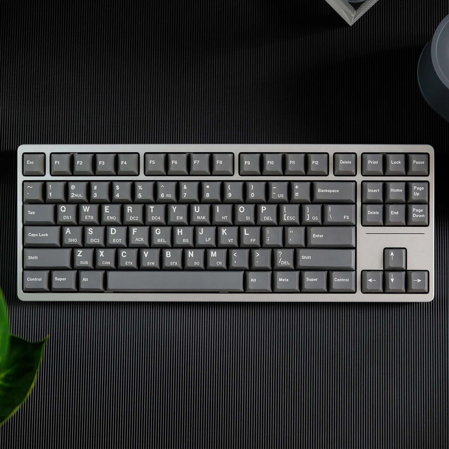 Teclas PBT perfil Cherry gris oscuro
