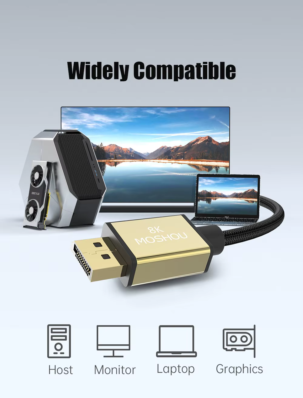 Ampliamente compatible