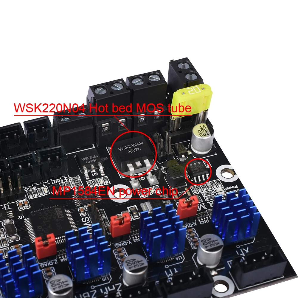 BIGTREETECH SKR MINI E3 V2.0 Placa Controladora 3D TMC2209 UART - imagen 5
