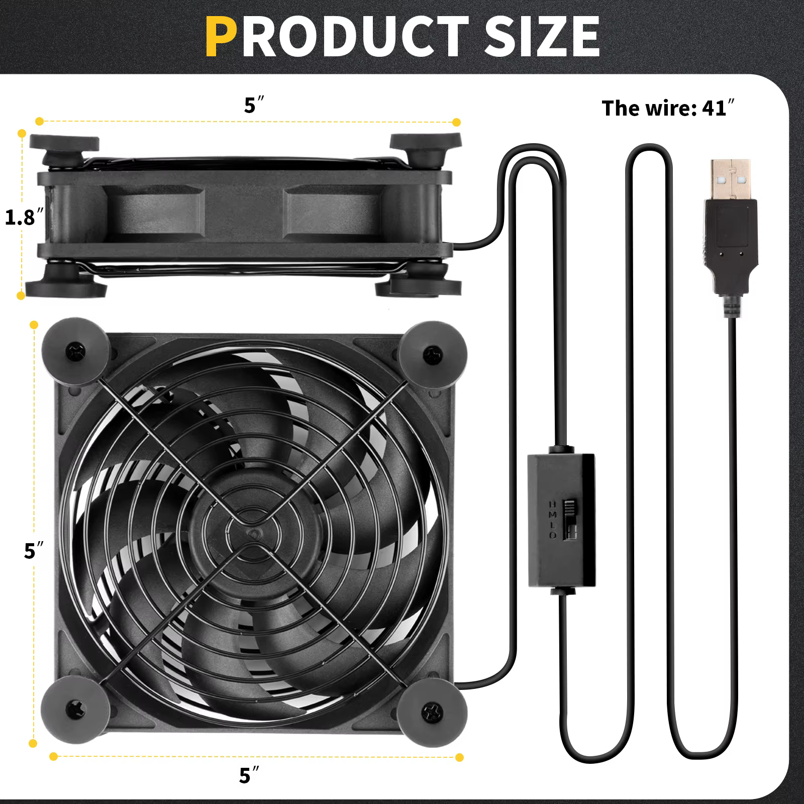 Ventilador conectado a un puerto USB de una consola