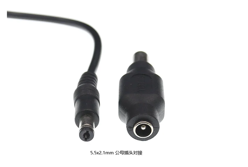 Detalle del connector hembra 5,5mm x 2,1mm