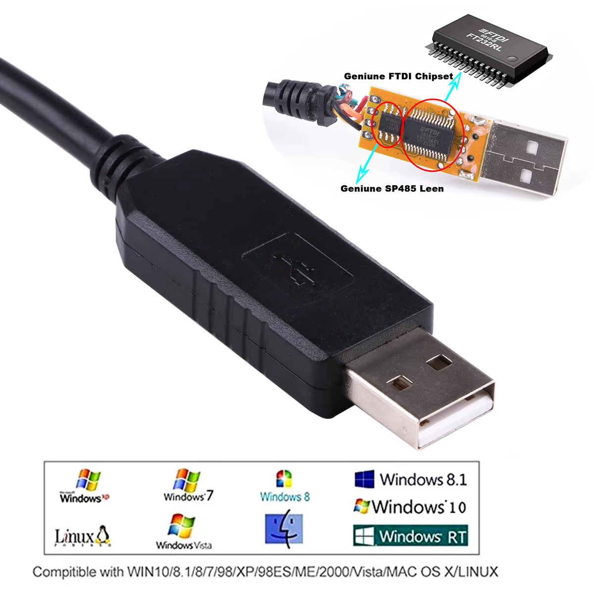 Adaptador USB a DMX de 3 pines