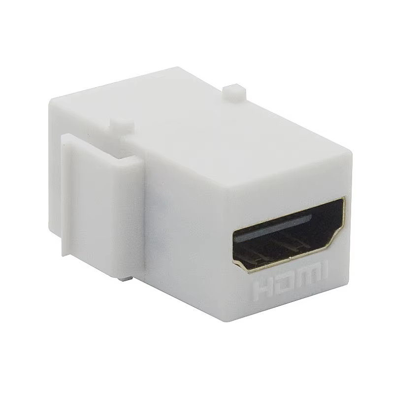 Vista frontal del conector HDMI keystone