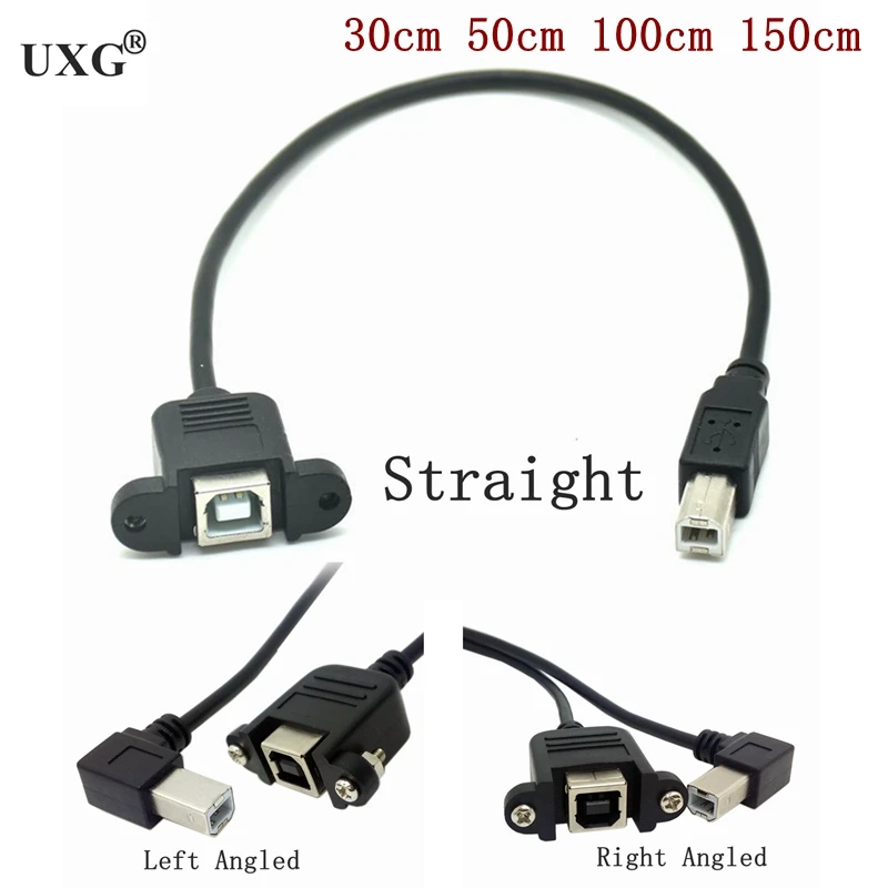 Cable USB 2.0 angular con conectores visibles