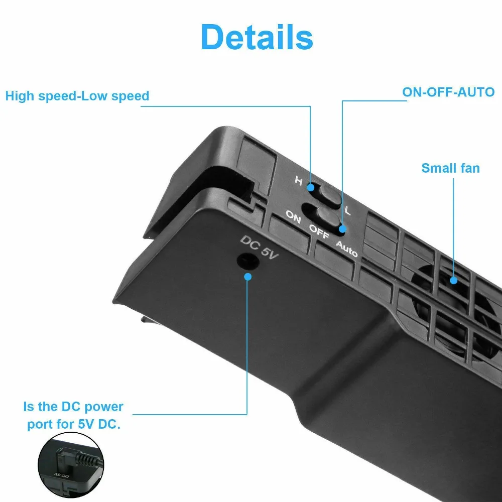 Detalle del cableado USB DC 5V y puertos