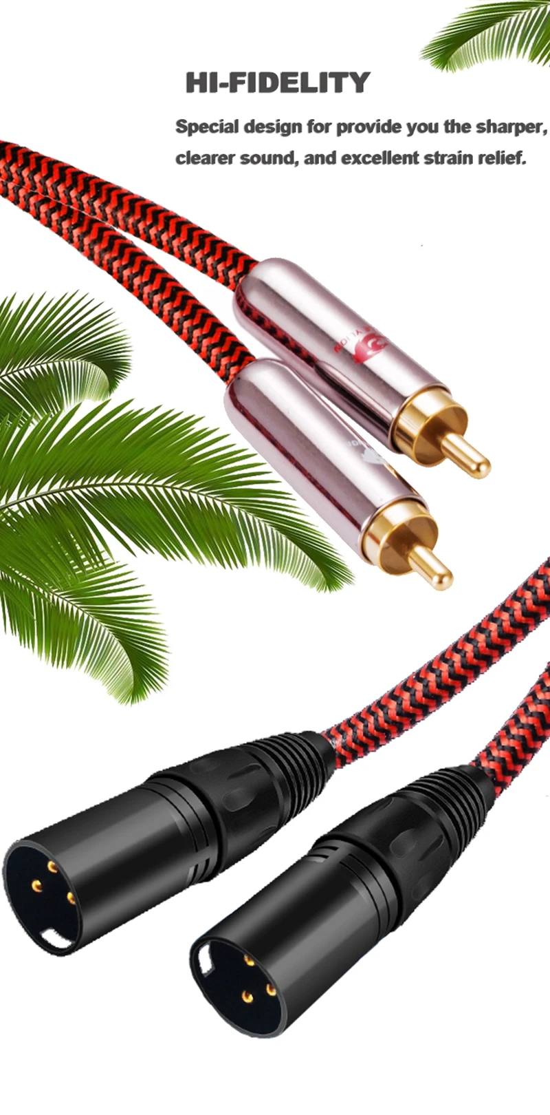 Conectores XLR y RCA