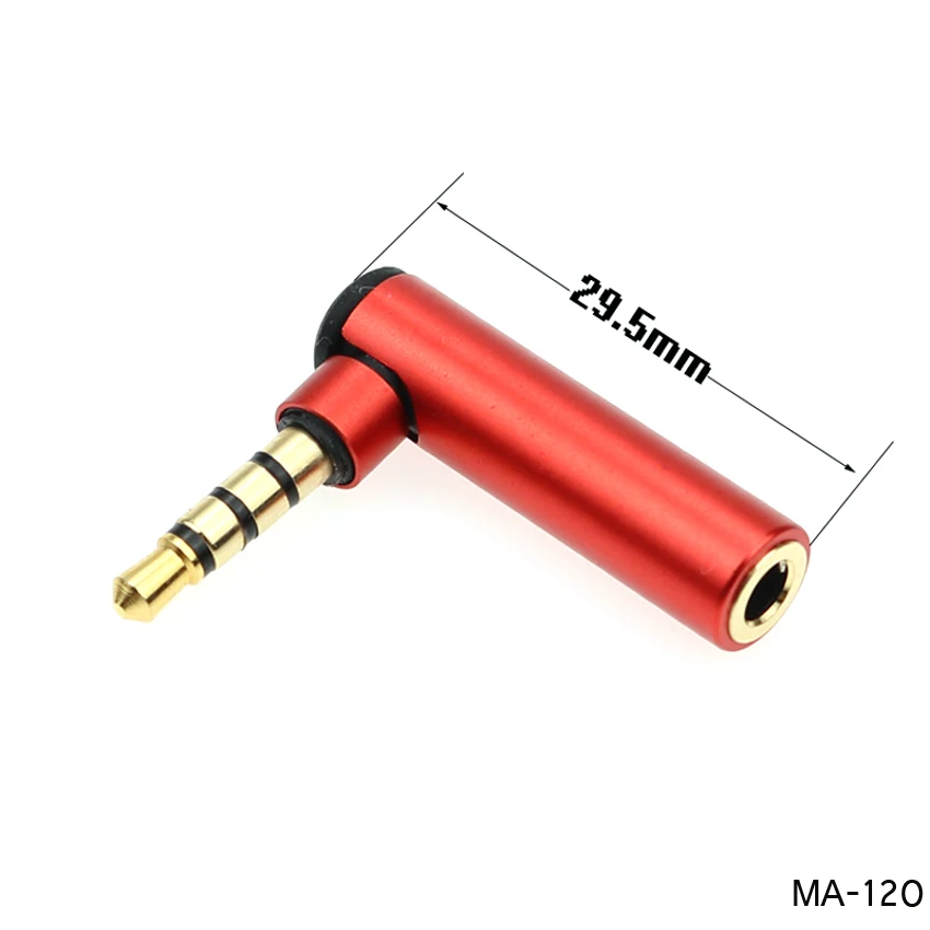 Adaptador Jack 3,5 mm Macho-Hembra en Ángulo Recto - imagen 3