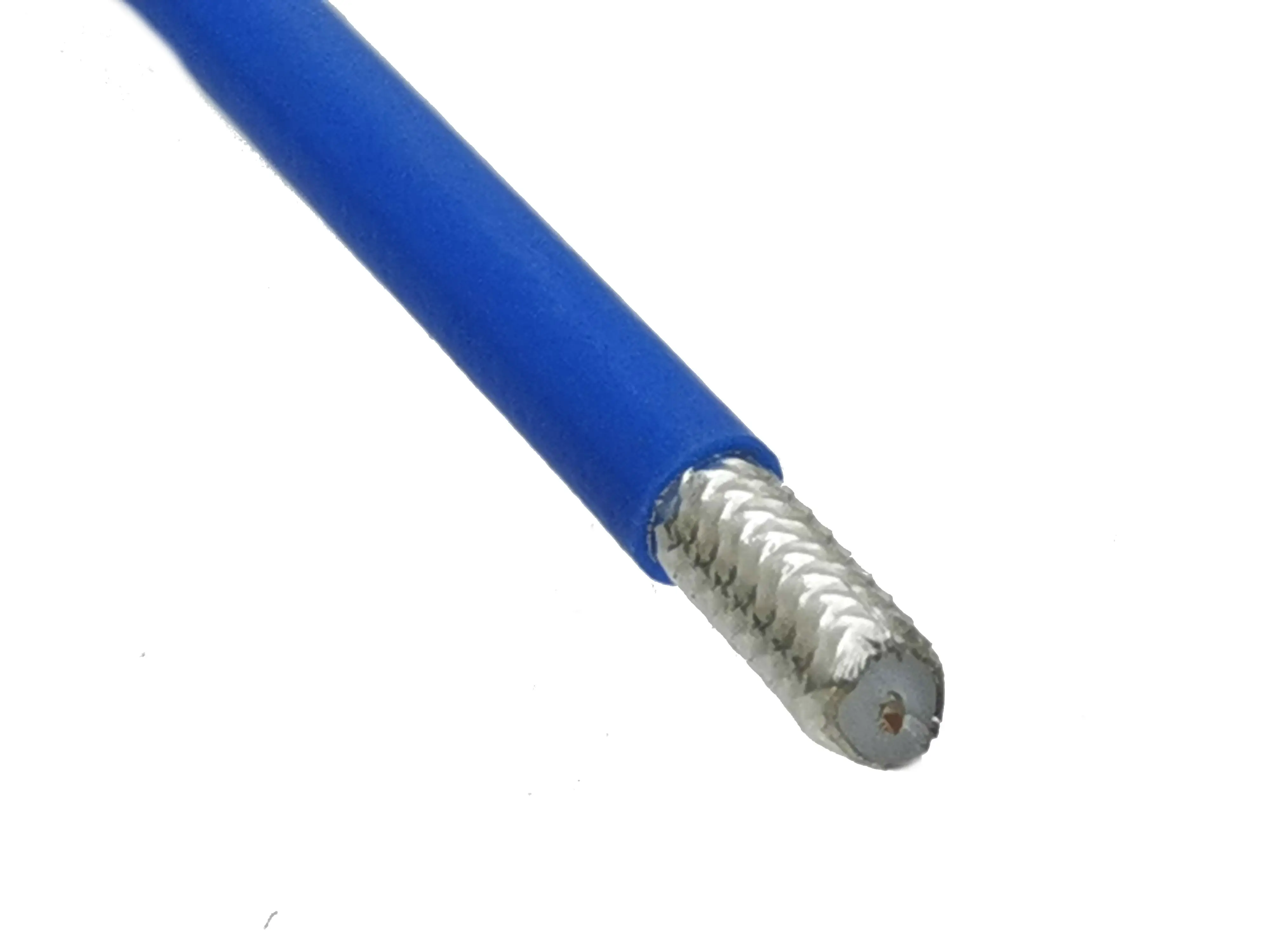 Chaqueta azul del cable coaxial RG402