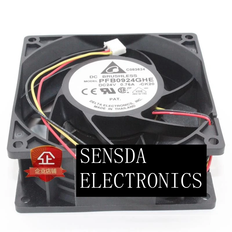 Ventilador 24V CC perfil y conexiones