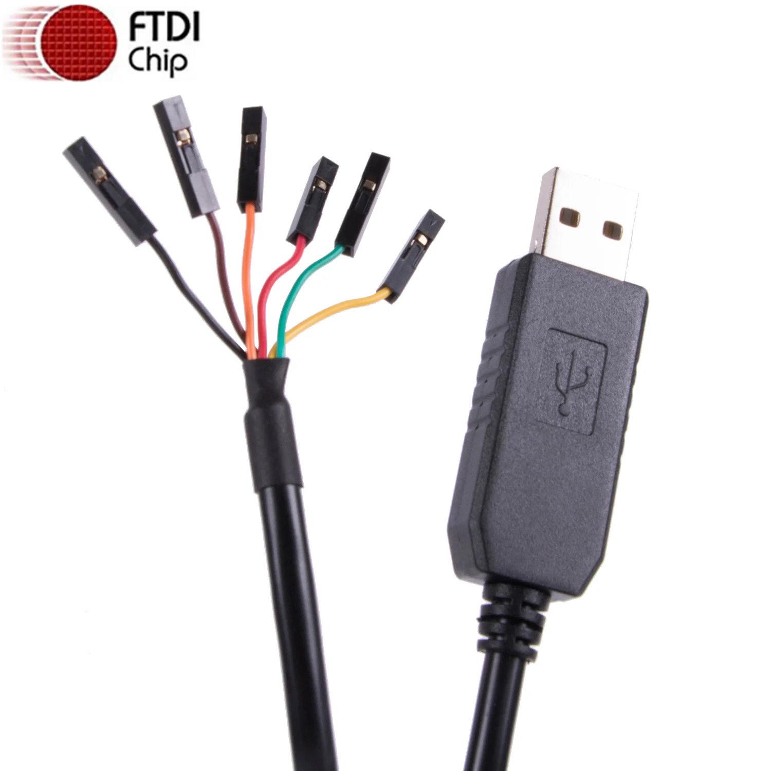 Cable adaptador USB a RS232 vista frontal