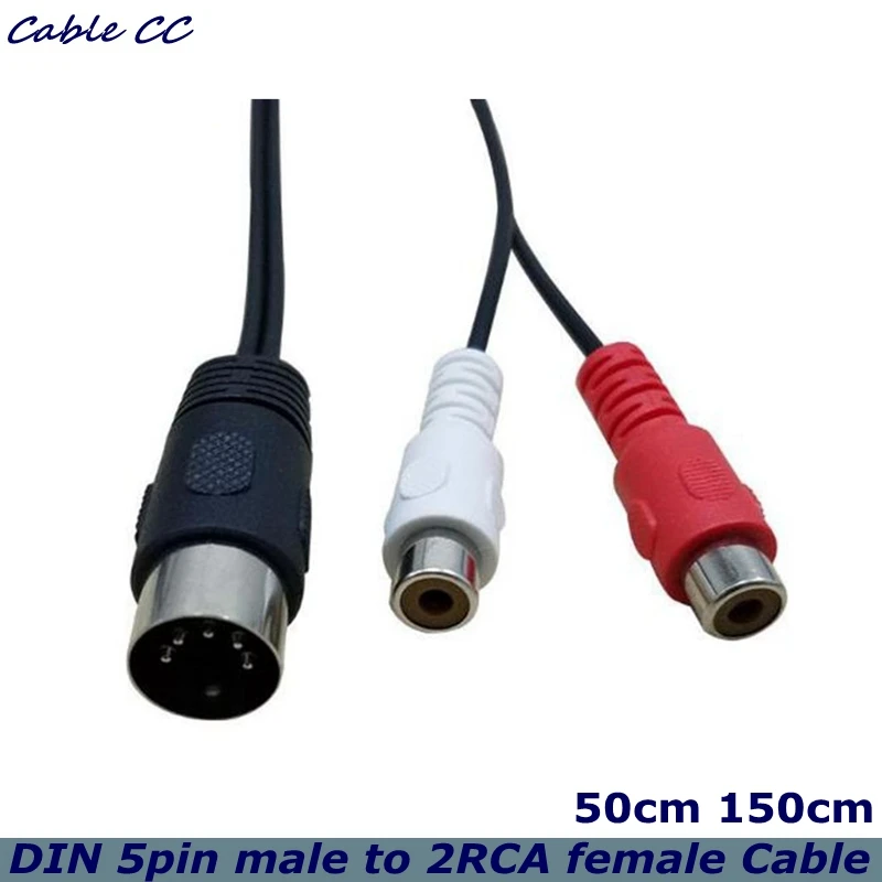 Adaptador de Audio DIN a RCA - vista lateral