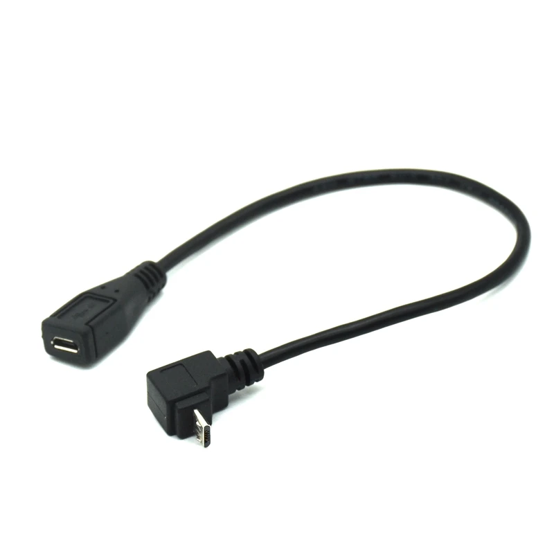 Extensor Micro USB 2.0 Macho-Hembra 90 Grados 25cm - imagen 5