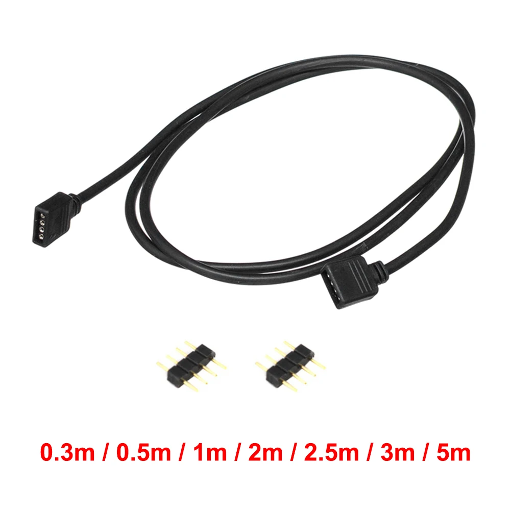 Cable Extensión LED RGB 5050/2835 - 4 Pines, Conector para Tiras - imagen 5