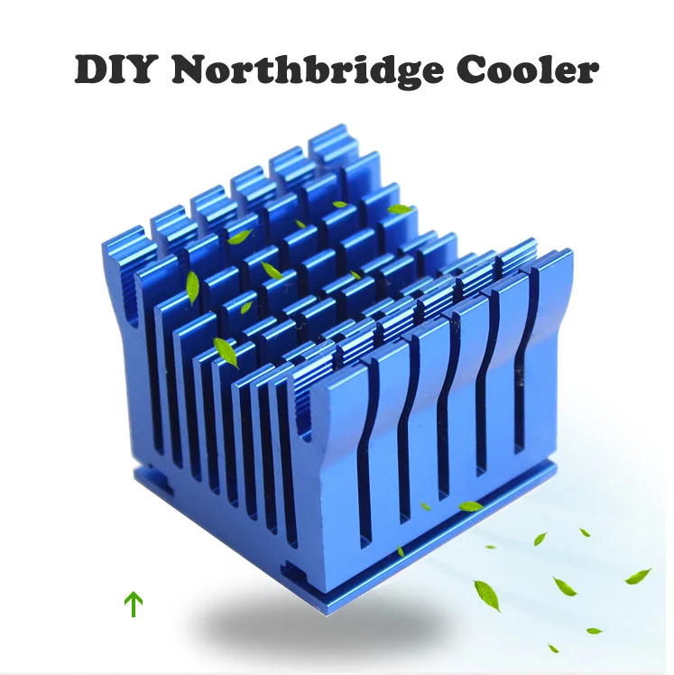 Disipador térmico Northbridge aluminio azul