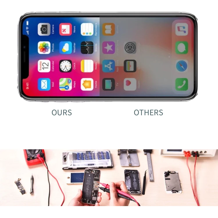 Pantalla ensamblada lista para instalar