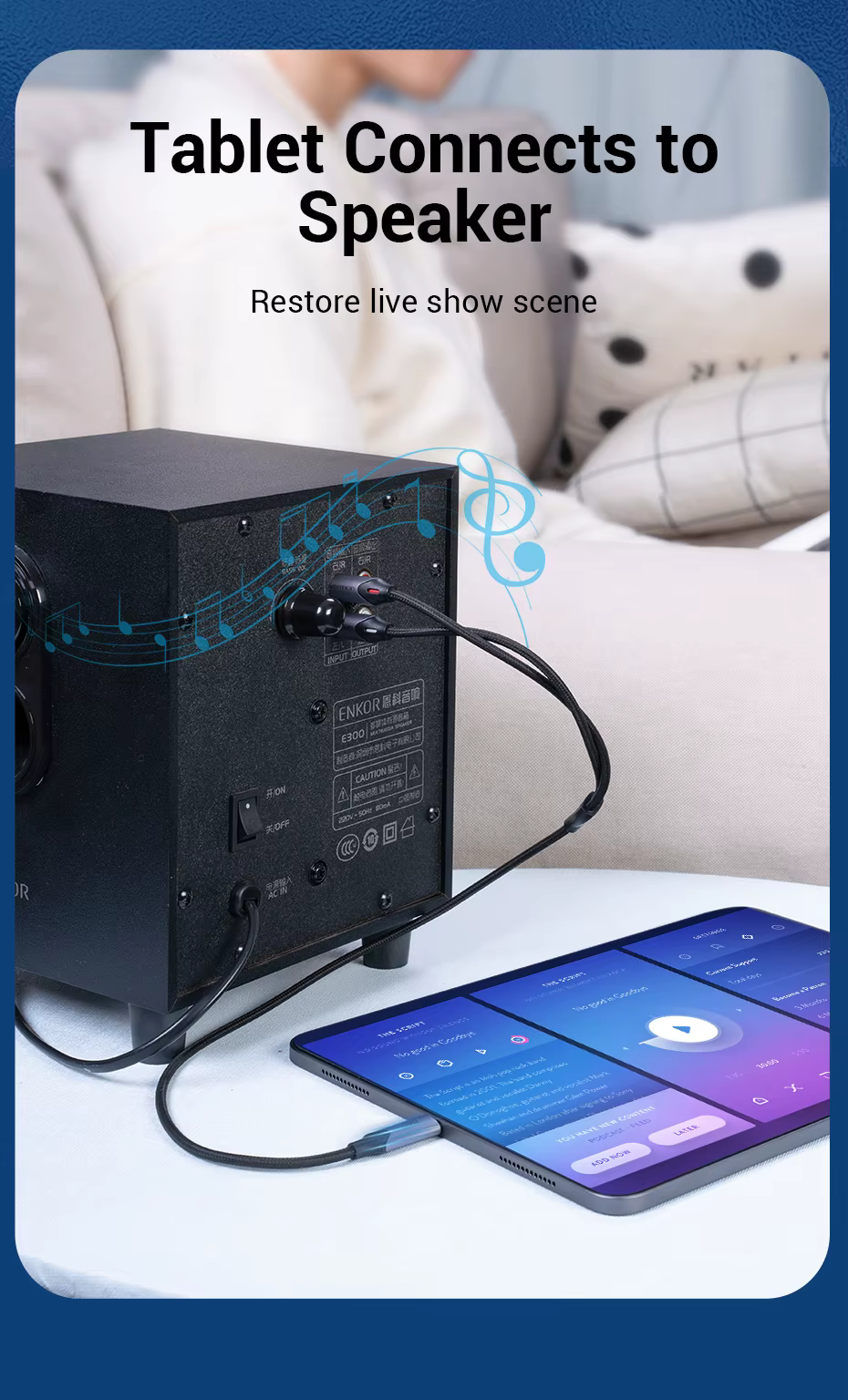 Tablet a altavoz