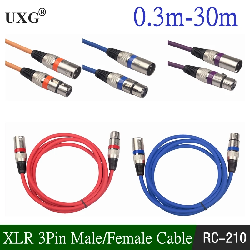 Cable XLR Macho-Hembra 3 Pines OFC Blindaje Trenzado – Audio Profesional - imagen 5