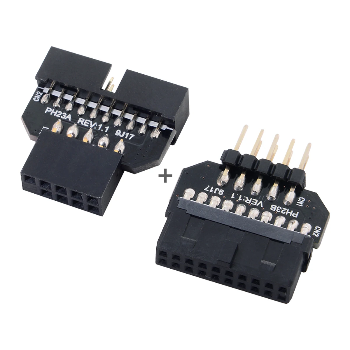 Adaptador interno USB 2.0 de 9 pines a USB 3.0 de 20 pines para placa base - imagen 4