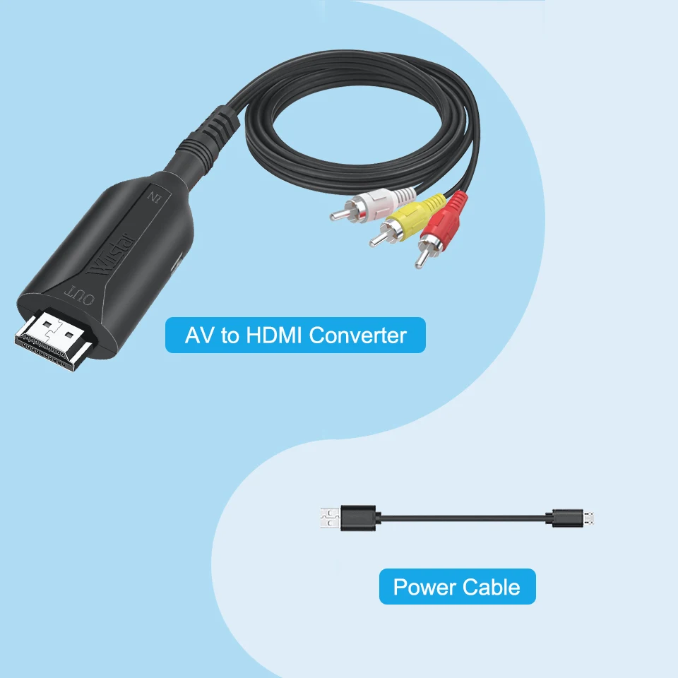 Cable USB de alimentación necesario para el funcionamiento del conversor