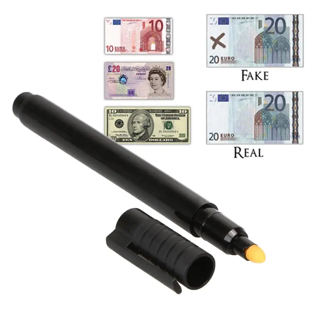 Bolígrafo Detector UV Billetes Falsos Antifraude Portátil