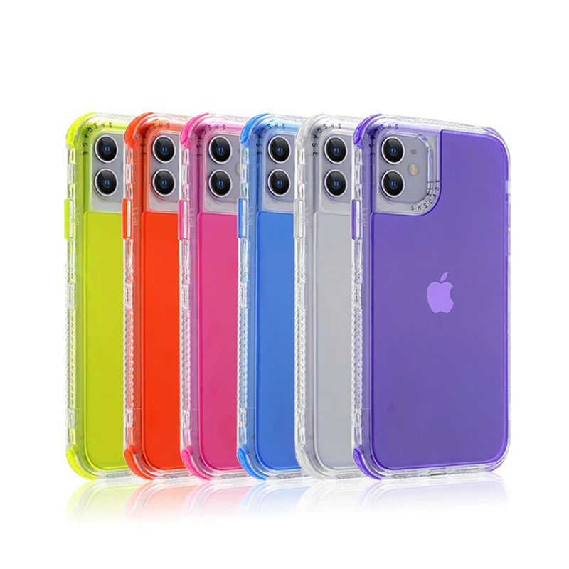 Funda de teléfono 3 en 1 color caramelo vista frontal