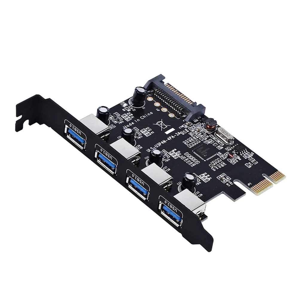 Tarjeta PCIe USB 3.0 4 Puertos – Ampliación para PC