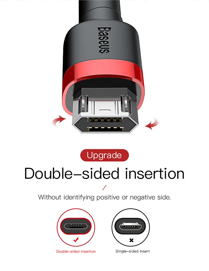 Conector USB-C reversible sin lado positivo ni negativo